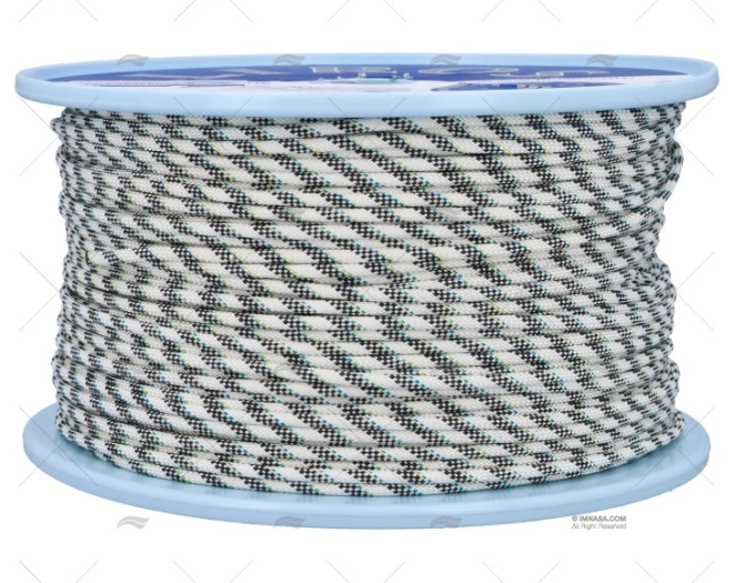 HERCULES ROPE 04mm WHITE/BLACK 250m LIROS
