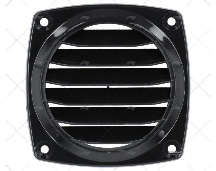 GRIGLIA NERA 76x62MM CON TUBO