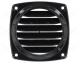 GRILLE NOIR 76x62MM AVEC TUYAU