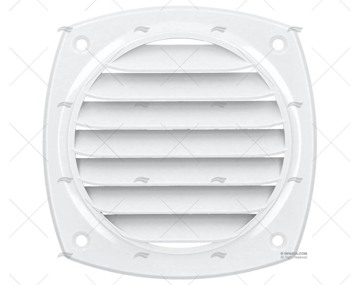 GRELHA BRANCA 125 x 125mm Ø100 mm