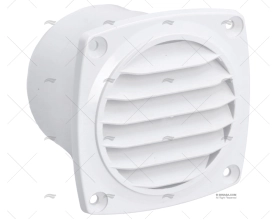 WHITE GRILL 76x62mm WITH TUBE