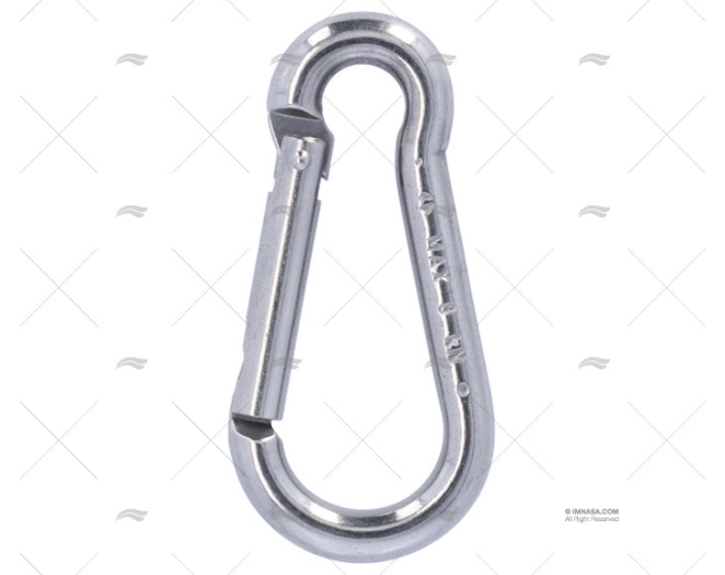 MOSCHETTONE SENZA OCCHIELLO 80mm INOX KONG
