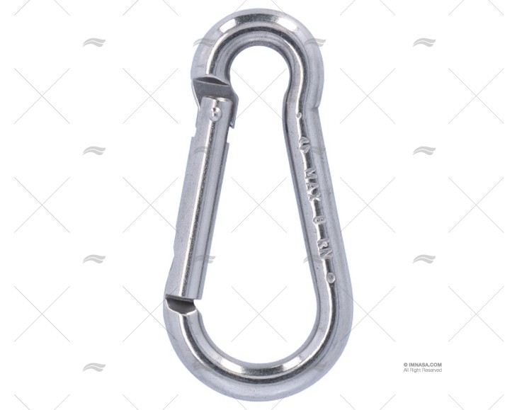 MOSCHETTONE SENZA OCCHIELLO 80mm INOX KONG