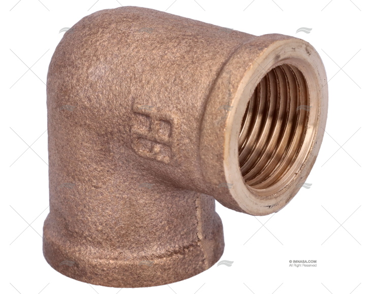 GOMITO BRONZO H-H 90º 1/2" GUIDI