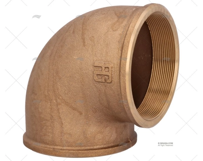 COTOVELO BRONZE FÊMEA-FÊMEA 90º 4" GUIDI