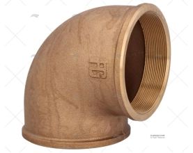 GOMITO BRONZO H-H 90º 4" GUIDI