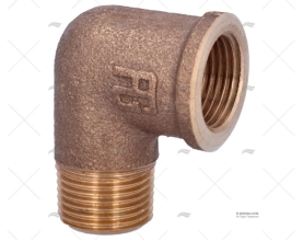 BRONZE ELBOW JOINT M-H 90º 3/8" GUIDI