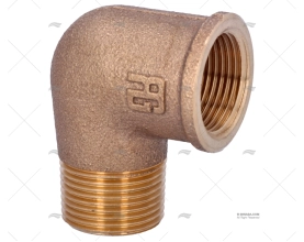 GOMITO BRONZO M-H 90º 3/4" GUIDI
