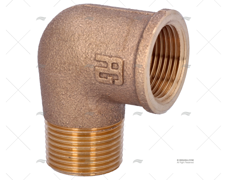 GOMITO BRONZO M-H 90º 3/4" GUIDI