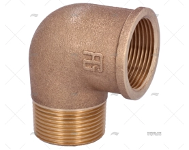 GOMITO BRONZO M-H 90º 1"1/4 GUIDI