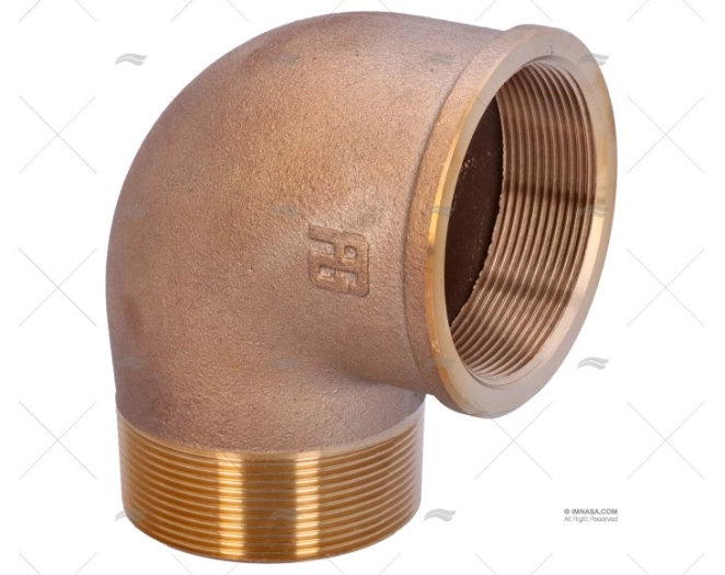 COTOVELO BRONZE M-F 90º 2"1/2 GUIDI