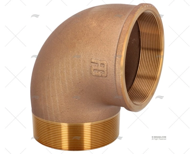 GOMITO BRONZO M-F 90º 4" GUIDI