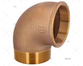 GOMITO BRONZO M-F 90º 4" GUIDI