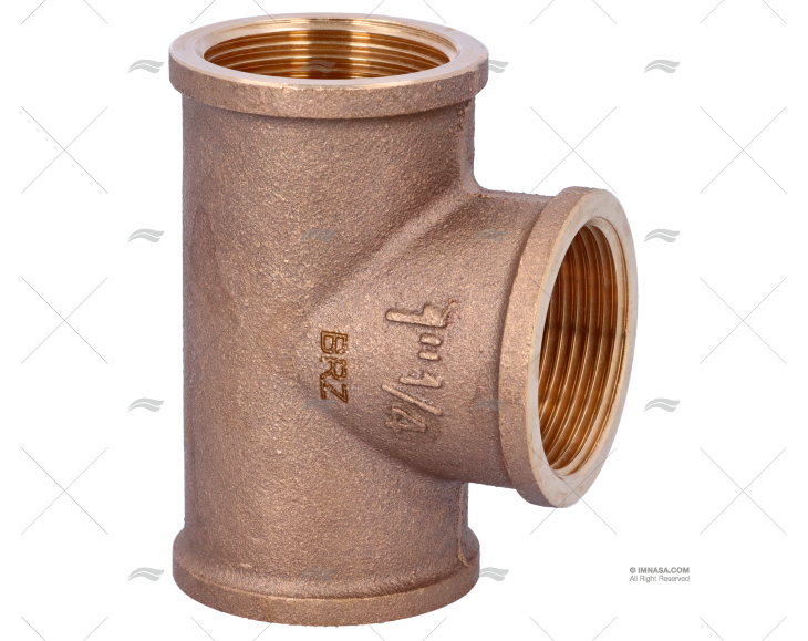 TÊ BRONZE FÊMEA 1"1/4 GUIDI