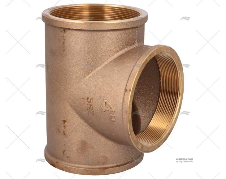 TÊ BRONZE FÊMEA 4" GUIDI