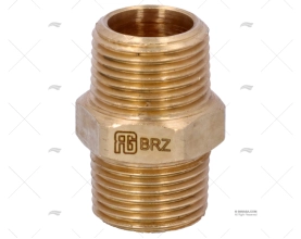 NÍPEL BRONZE M-M 3/8" GUIDI