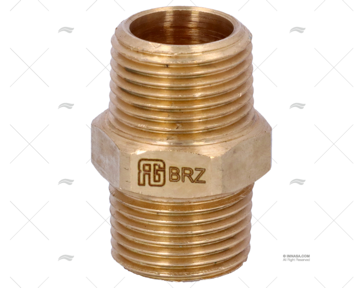 NÍPEL BRONZE M-M 3/8" GUIDI
