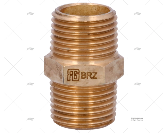 CONEXÃO BRONCE M-M 1/2" GUIDI