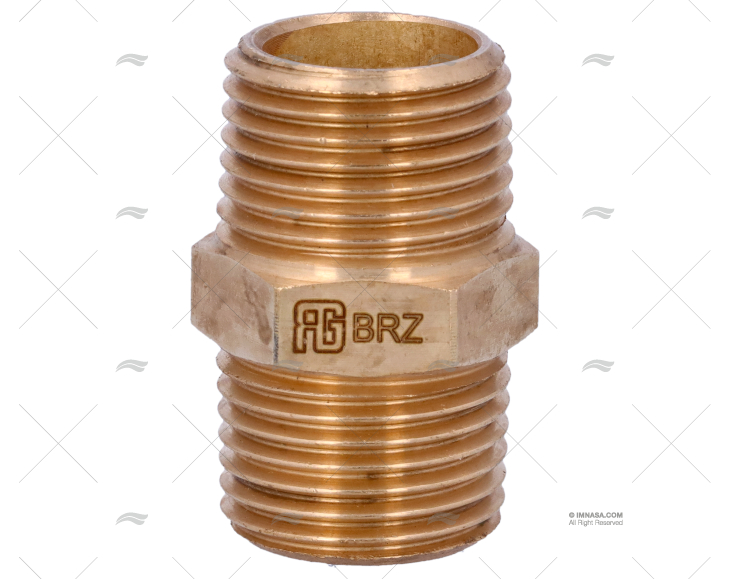 NIPPLO BRONZO M-M 1/2" GUIDI