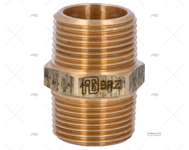 NIPPLO BRONZO M-M 3/4" GUIDI