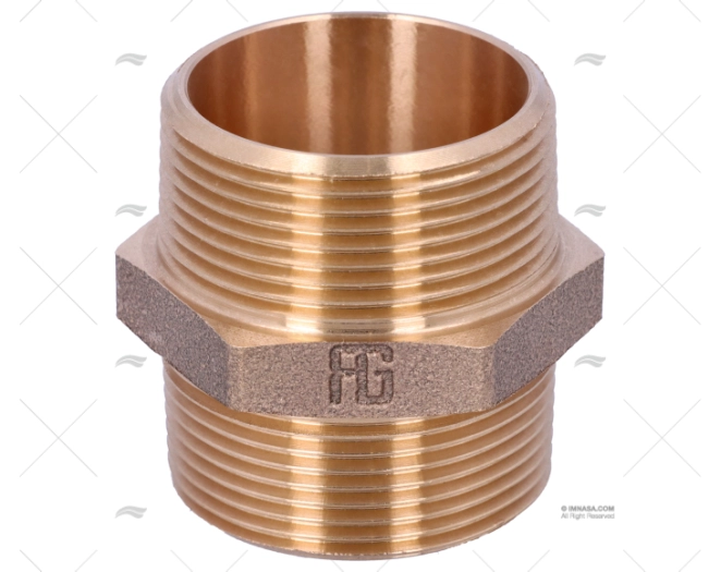 CONEXÃO BRONCE M-M 1"1/2 GUIDI