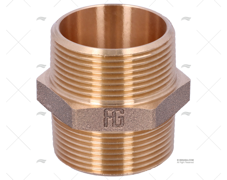 CONEXÃO BRONCE M-M 1"1/2 GUIDI