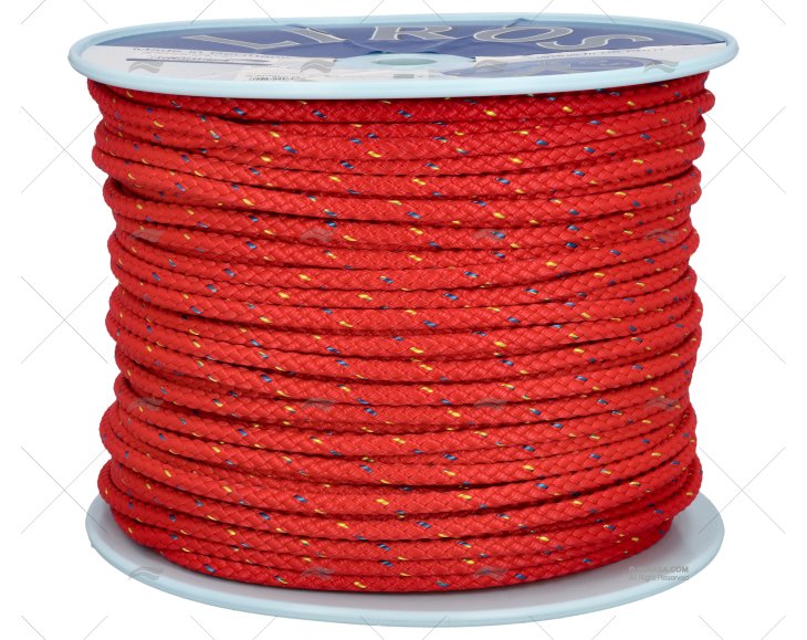 CORDAGE LIROS NAUTIC 08mm ROUGE 200m