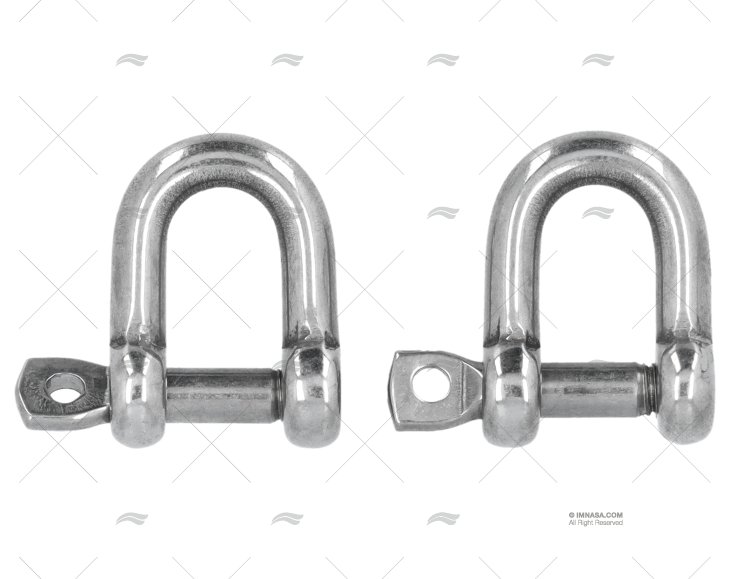 SHACKLE 'D'  5mm S.S.316