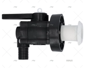 RUBINETTO CON PASSASCAFO 1" GOMITO FORESPAR
