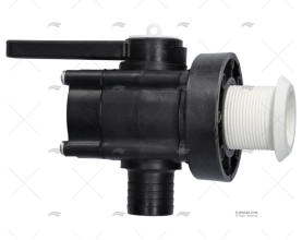 RUBINETTO CON PASSASCAFO A FILO 1"1/2 GOMITO PER FORESPAR