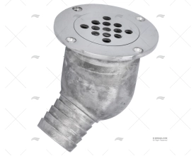 AFVOER KNIE  1\"1/2 INOX