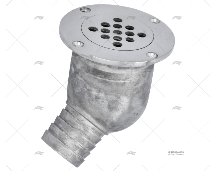 SCARICO GOMITO  1"1/2 INOX
