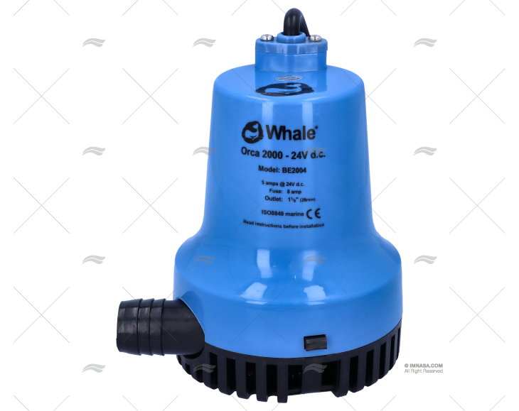 BOMBA DE SENTINA 24V  4920L/H WHA ORCA WHALE