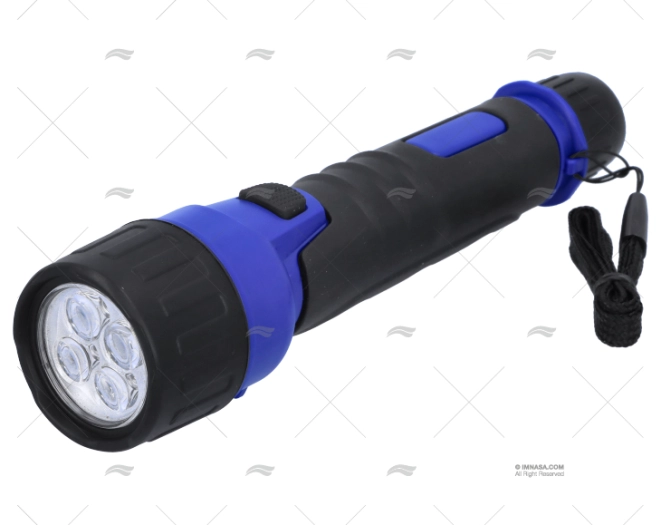 4 LED RUBBER TORCH WEATHERPROOF