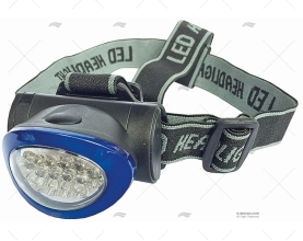 TORCIA FRONTALE 10 LED BIANCA
