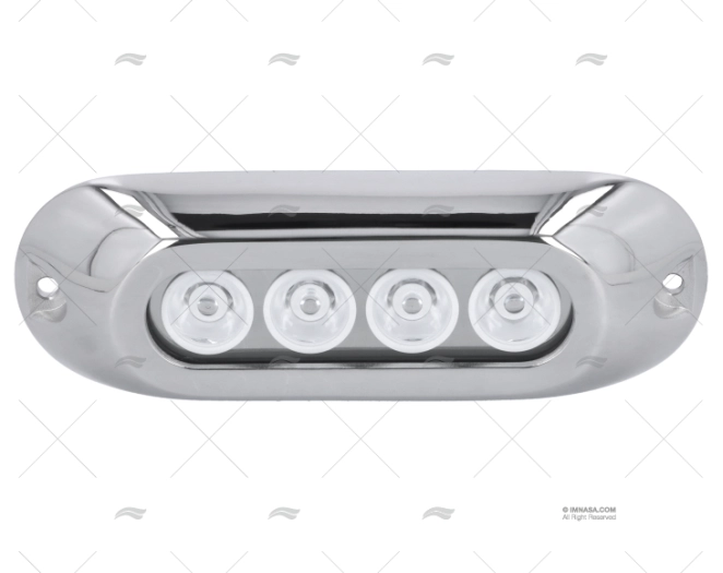 LUZ SUBMERSÍVEL AZUL   12-28V INOX 4L