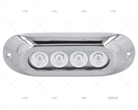 LUZ SUBMERSÍVEL AZUL   12-28V INOX 4L