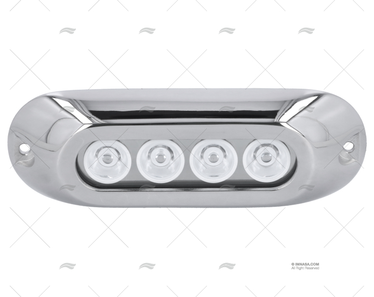 LUZ SUBMERSÍVEL AZUL   12-28V INOX 4L