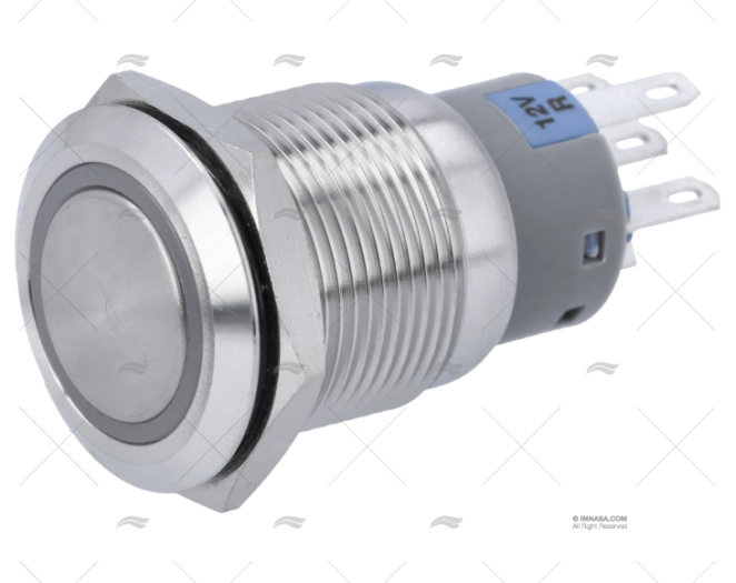 INTERRUPTOR MOMENTANEO 12V COM LED VERMELHO BEP
