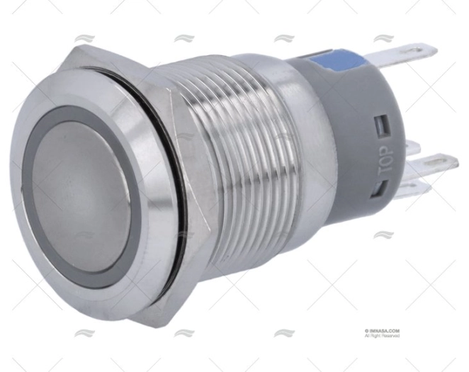 INTERRUTTORE A IMPULSO 24V CON LED ROSSO BEP