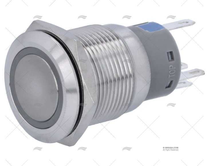 INTERRUTTORE A IMPULSO 24V CON LED ROSSO BEP
