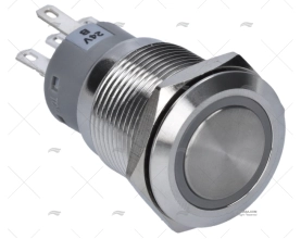 INTERRUTTORE MOMENTANEO 24V CON LED BLU BEP