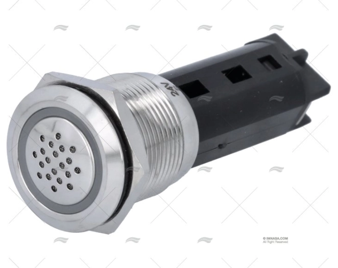 SINALIZADOR 24V COM LED VERMELHO E ALARME SONORO BEP