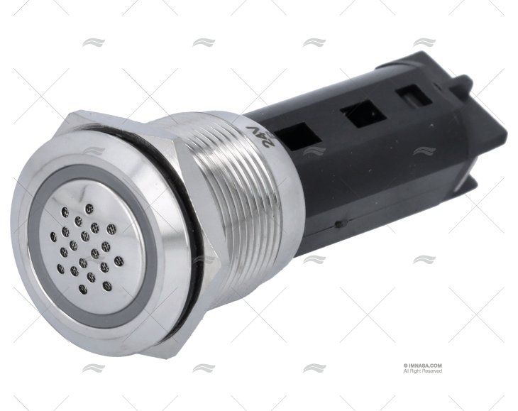 SINALIZADOR 24V COM LED VERMELHO E ALARME SONORO BEP