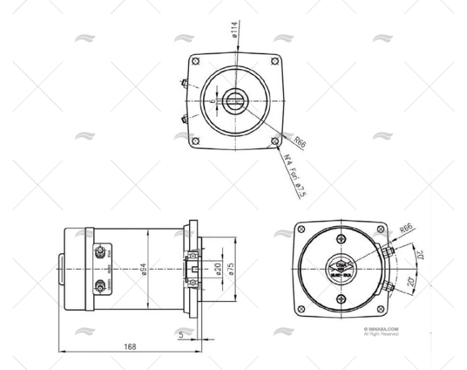 MOTOR 24V  700W MOLINETE PROJECT X2 CIMA 1915