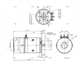 MOTORE FASCETTA 12V  700W B14/70 3T-14mm CIMA 1915