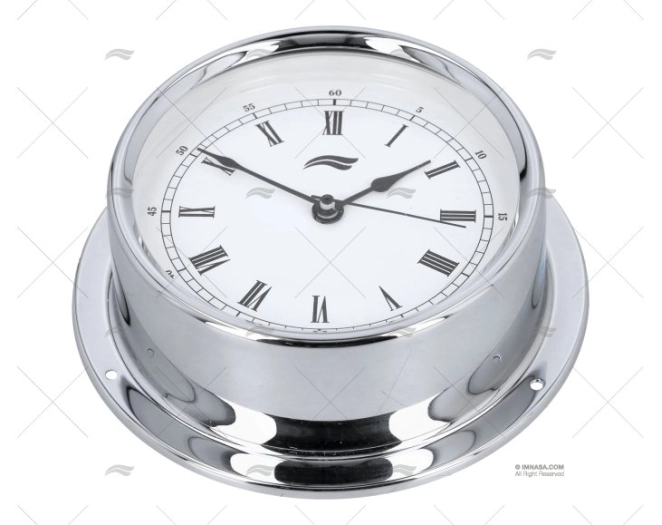 CHROMED CLOCK 120mm BARIGO