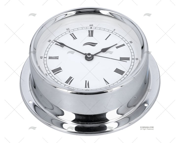 RELÓGIO HORÁRIO CROMADO 120mm BARIGO