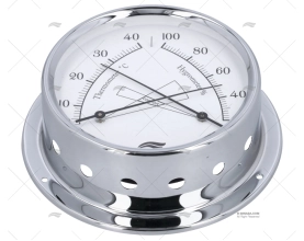 TERMO-IGROMETRO CROMATO 120mm BARIGO