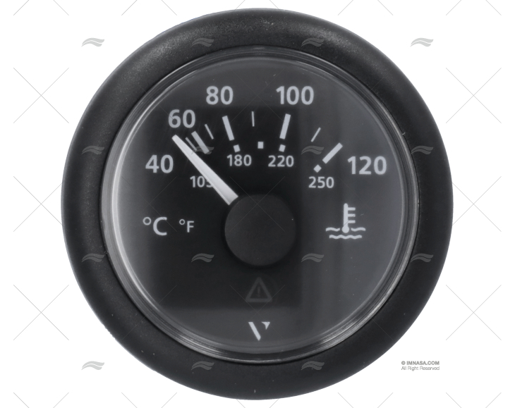 TERMOMETRO VLN 12/24V 120ºC 52mm